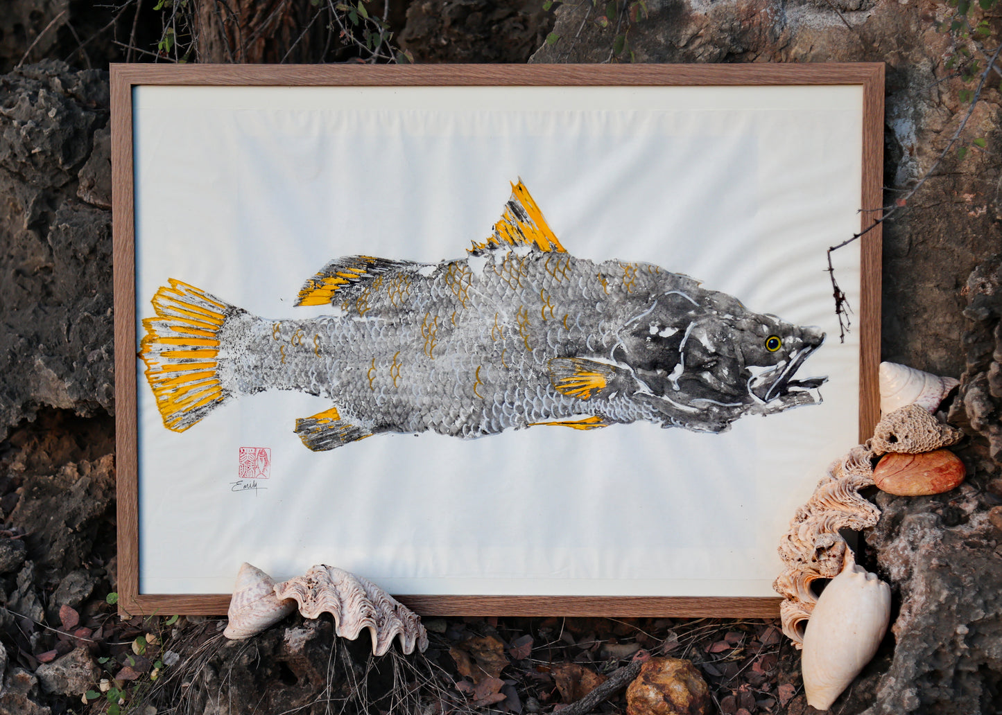 Tiwi Islands Golden Barramundi limited edition print